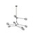 Organic Eight Light Chandelier (JA14028VB)