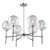 Artcraft - SC13126CB - Six Light Chandelier - Hamilton - Chrome & Brushed Nickel