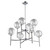 Artcraft - SC13128CB - Eight Light Chandelier - Hamilton - Chrome & Brushed Nickel