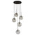 Artcraft - SC13195BK - Five Light Pendant - Pinpoint - Black