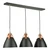 Tote Three Light Island Pendant (SC13324BK)