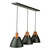 Tote Three Light Island Pendant (SC13324BK)