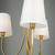 Rhythm Three Light Chandelier (SC13333BG)