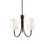 Rhythm Three Light Chandelier (SC13333BK)