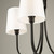 Rhythm Three Light Chandelier (SC13333BK)