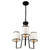 Artcraft - SC13343BK - Three Light Chandelier - Coco - Gold Black