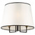 Coco Three Light Semi-Flush Mount (SC13344BK)