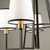 Coco Five Light Chandelier (SC13345BK)