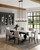 Coco Five Light Island Pendant (SC13346BK)