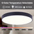 Luna LED Flush Mount (DL-14F-30WS-BK-C)