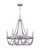 Canarm - ICH1001A06BGY23 - Six Light Chandelier - Kipling - Brushed Grey With Real Wooden Beads
