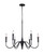 Canarm - ICH1103A06BK - Six Light Chandelier - Brielle - Matte Black