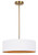 Canarm - ICH1119A03WHG17 - Three Light Chandelier - Rexton - Matte White And Gold