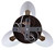 Daxton Three Light Chandelier (ICH1146A03WHG)