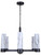 Kristella Six Light Chandelier (ICH1153A06BK)