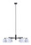 Aspen Six Light Chandelier (ICH1201A06BK)