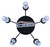 Benson Five Light Chandelier (ICH1205A05BK)