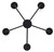 Benson Five Light Chandelier (ICH1205A05BK)