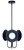 Mierka Three Light Chandelier (ICH1209A03BK9)