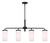 Malloy Four Light Chandelier (ICH2029B04BK)
