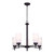 Canarm - ICH326A05BK - Five Light Chandelier - Portia - Matte Black