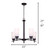 Portia Five Light Chandelier (ICH326A05BK)