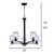 Hampton Five Light Chandelier (ICH370A05BK-CL)