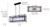 Isola Four Light Chandelier (ICH595A04ORB32)