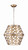 Maud Three Light Chandelier (ICH635B03PGD17)