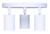 Rexton Three Light Track Lighting (ICW1119A03WH10)