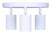 Rexton Three Light Track Lighting (ICW1119A03WH10)