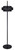 Bellamy One Light Floor Lamp (IFL1149A82BK-BPR)