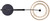 Bellamy One Light Floor Lamp (IFL1149A82BK-NR)