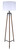 Cameram One Light Floor Lamp (IFL2126B62BKW)