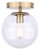 Camilo One Light Flush Mount (IFM1029A08GD-CL)