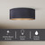 Rexton Two Light Flush Mount (IFM1119A14BK)