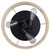 Bellamy Three Light Flush Mount (IFM1149A15NBK)
