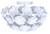 Cassia Two Light Flush Mount (IFM2022B14WH)