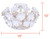 Cassia Two Light Flush Mount (IFM2022B14WH)