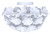 Cassia Two Light Flush Mount (IFM2022B14WH)