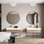 Cassia Two Light Flush Mount (IFM2022B14WH)