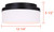 Malloy Two Light Flush Mount (IFM2029B12BK)