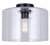 Canarm - IFM2125B12BK - One Light Flush Mount - Sklo - Matte Black