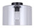 Sklo One Light Flush Mount (IFM2125B12BK)