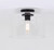 Sklo One Light Flush Mount (IFM2125B12BK)