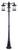 Canarm - IOL156BK - Three Light Outdoor Lantern - Treehouse - Black