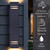 Tay Two Light Outdoor Lantern (IOL309BK)