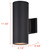 Rexton Two Light Outdoor Lantern (IOL639BK)