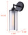 Beau One Light Outdoor Lantern (IOL653BK)