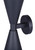 Arona Two Light Outdoor Lantern (IOL658BK)